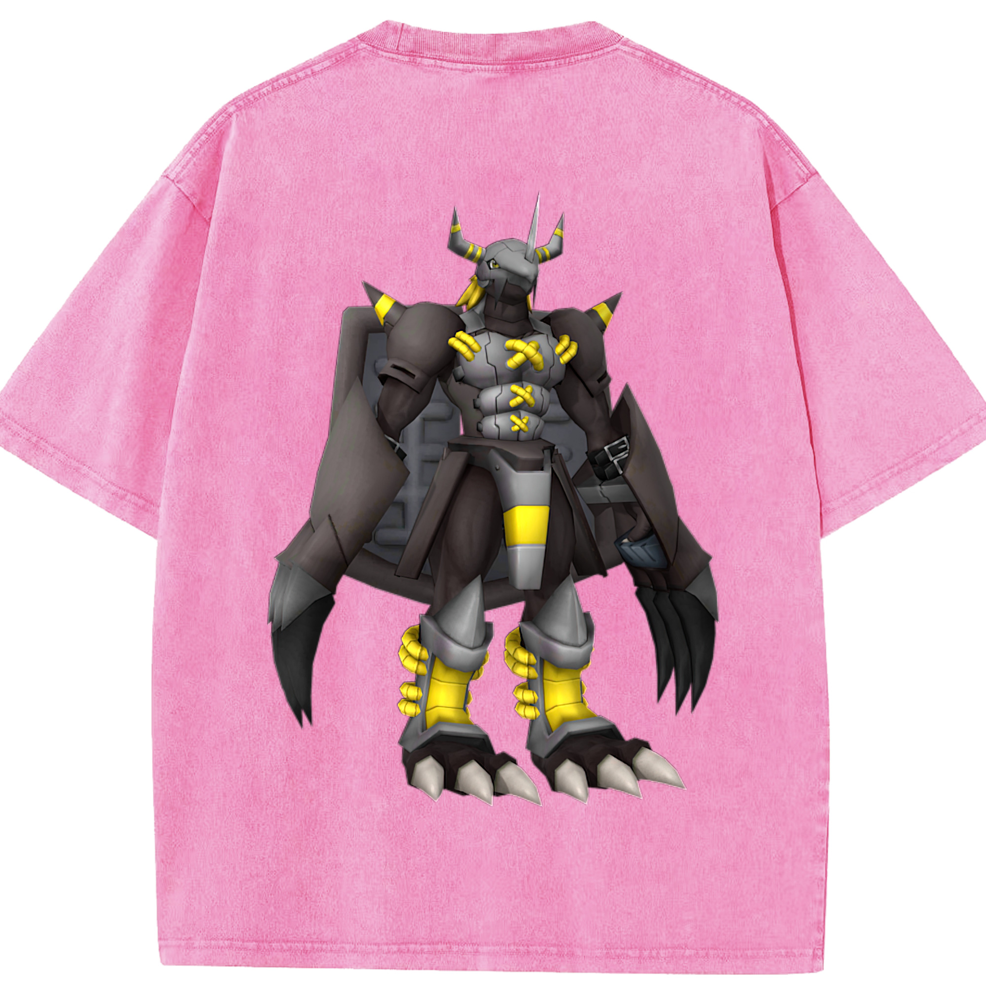 （画像用） Digimon デジタルモンスター/デジモン 綿100% ヴィンテージ風 半袖Tシャツ（背面プリント）